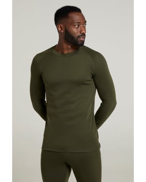 'Talus' Men's Thermal Base Layer Top Quick Drying Breathable Khaki