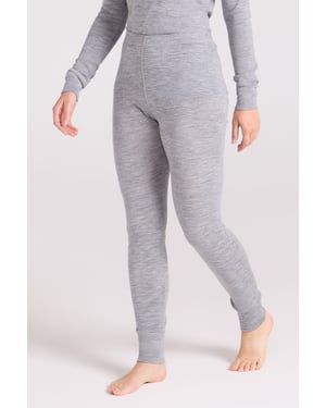 Women's Base Layer Pants Merino Thermal Breathable Trousers Light Grey
