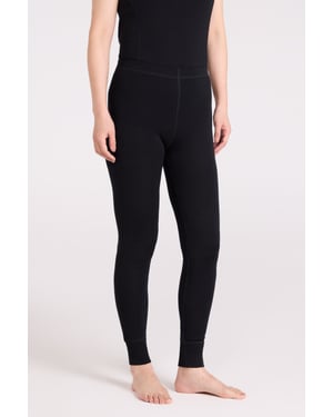 Women's Base Layer Pants Merino Thermal Breathable Trousers Black