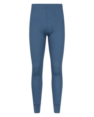 'Talus' Men's Thermal Base Layer Trousers High Wicking Winter Pants Blue