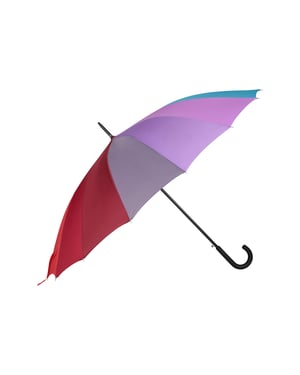 Unisex Large Rainbow Umbrella with Cushioned Handle Lightweight Rain Brolly Multicolour