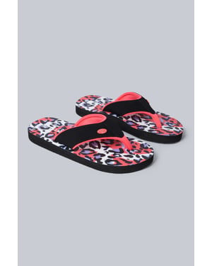 'Swish' Kids Flip Flops Slip On Lightweight Comfortable Walking Beach Slippers Pink