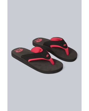 'Jekyl' Kids Flip Flops Slip On Lightweight Comfortable Walking Beach Slippers Black