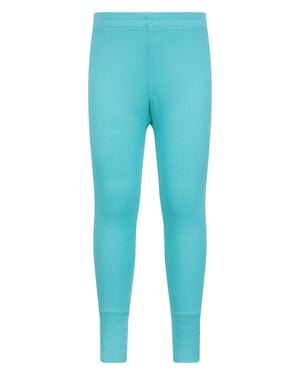 'Talus' Kids Thermal Base Layer Trousers Quick Dry Breathable Pants Teal