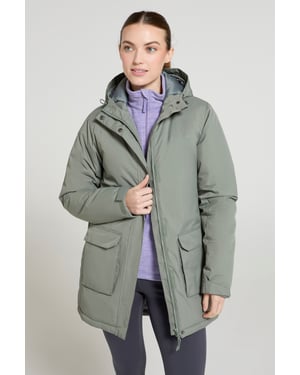 'Ranger' Women's Parka Jacket Breathable Water Resistant Padded Coat Khaki