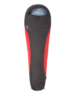 'Extreme Lightweight Down' Unisex Sleeping Bag with Hood Mummy Shape Camping Accessory Red
