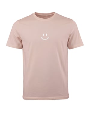 Weekend Offender Smile Mens Light Pink T-Shirt