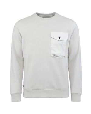 Weekend Offender Kesey Mens Silver Sweater