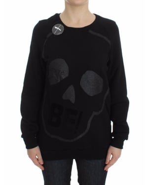 Skull Sweatshirt Graphic Print