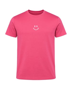 Weekend Offender Smile Mens Pink T-Shirt