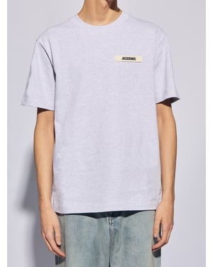 Le Gros Grain Logo T-Shirt in Grey