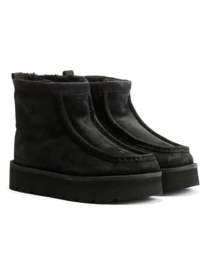 Clarks Originals Meare Rooey Suede Dames Zwarte Laarzen