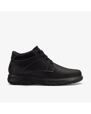 Renzo Mid Black Leather Boots