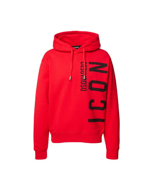 Dsquared2 Rode Hoodie Large Zwart Icon Logo