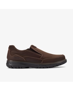 Renzo Easy Dark Brown Lea Shoes