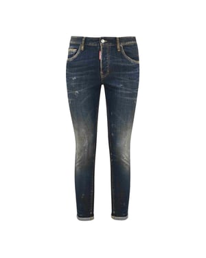 Dsquared2 Mörkblå Skaterjeans