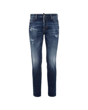 Dsquared2 Icon Marineblauwe Regular Fit Jeans