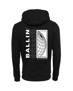 Ballin Est. 2013 Backprint World Hoodie Svart