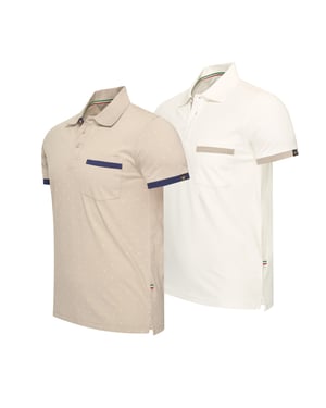 Cappuccino Italia Polo SS Todi 2-Pack Polo Multi