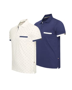 Cappuccino Italia Todi 2-Pack Polo Flerfargad