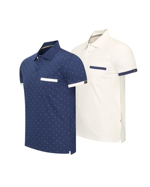 Cappuccino Italia Todi 2-Pack Polo Flerfargad