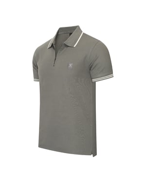 Cappuccino Italia Polo Zip Polo Torino Gra