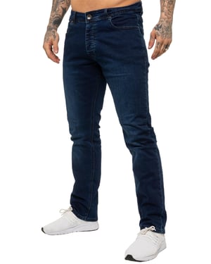 Enzo | Mens Straight Leg Stretch Denim Jeans