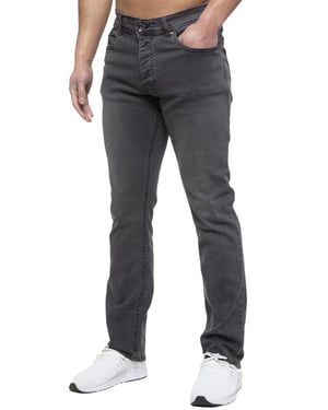 Enzo | Mens Straight Leg Stretch Denim Jeans
