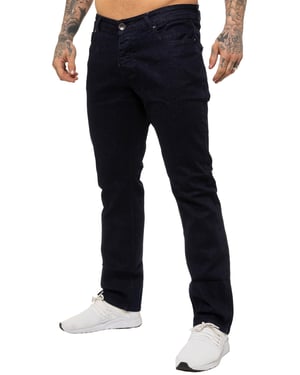 Enzo | Mens Straight Leg Stretch Denim Jeans