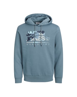 Jack & Jones Hoodies Luke Sweat Hood Blauw