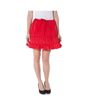 Rode Rimpel Mini Rok