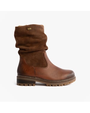 Remonte D0b80-24 Womes Side Zip Ankle Boots Brown