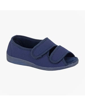 Sleepers Dora Womens Touch Fasten/velcro Slippers Navy