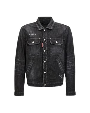 Dsquared2 Easy Wash Jeansjacka Svart