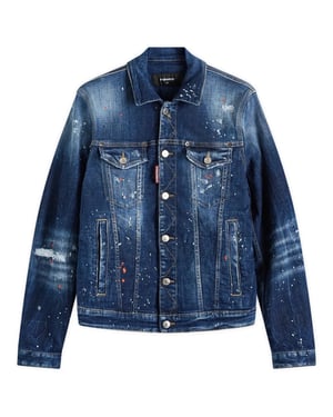 Dsquared2 Dan Navy Blue Jean Jacket