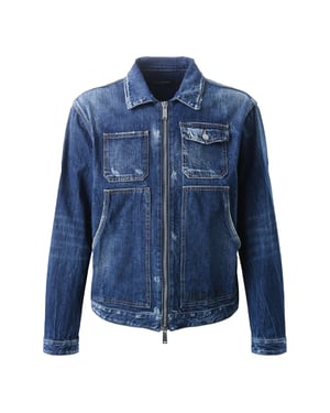 Dsquared2 Dark Semplice Carpenter Spijkerjasje In Marineblauw