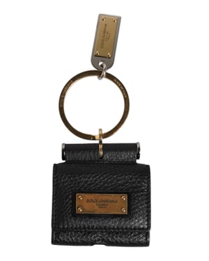 Leather Keychain With Metal Ring