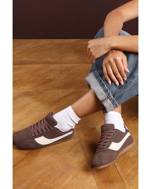 Where's That From Womens 'Ulani' Low-Top Lace up trainer with Contrast Side Stripe