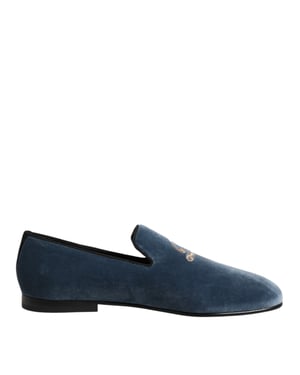 Fluwelen Geborduurde Loafer