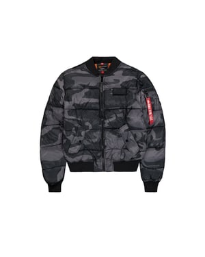 MA-1 Puffer Bomber Camo Bomber Jacket