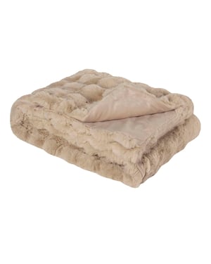 Faux Fur Filt Extra Mjuk Mysig Termisk Stor Filt 180x200cm
