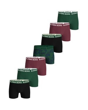 Björn Borg Onderbroeken 7-Pack Boxers Zwart