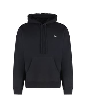 Diesel Hoodie Met Klein Logo, Zwart