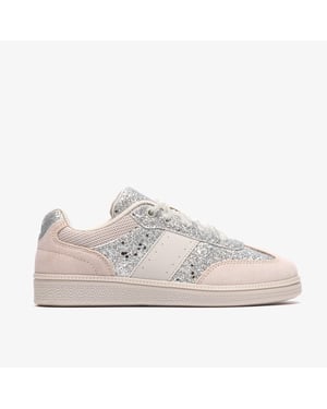 CypressLace O. Silver Metallic Trainers