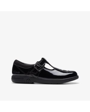 Jazzy Tap K. Black Pat Shoes