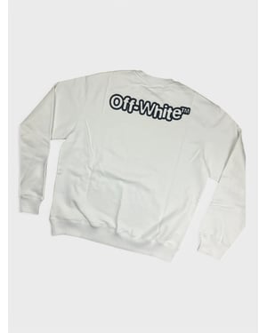 Off-White Off-White Tm Logo Print Crewneck White/Black