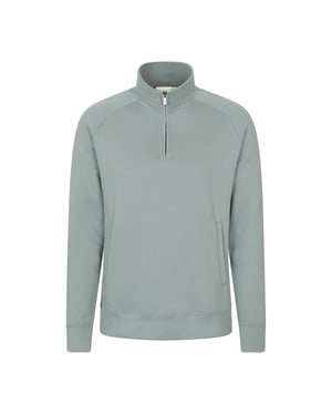 Mountain Warehouse Bamburgh Half Zip Jumper för herrar (Ljusgrön)