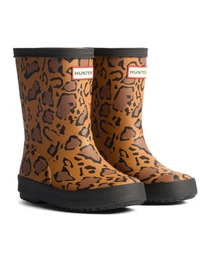 Hunter Kids First Rubberen Unisex Kinderen'S Rijke Tan/Westen/ Zwarte Gummlaarzen