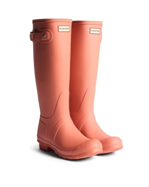 Hunter Original Tall Rubberen Dames Terracotta Wellingtonlaarzen