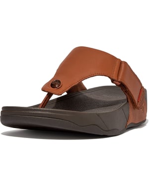 Fitflop Trakk II Lederen Heren Donkerbruin Sandalen